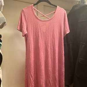 Pink Shirt Dress